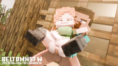 "Steve's Minecraft Adventures - Episode 2: Steve Fucks Alex in Animation (by BeltomNSFW)"