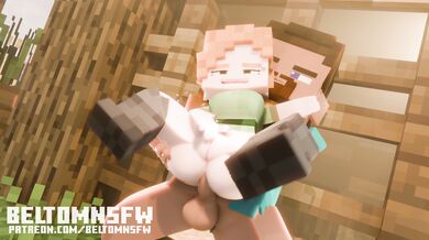 "Steve's Minecraft Adventures - Episode 2: Steve Fucks Alex in Animation (by BeltomNSFW)"