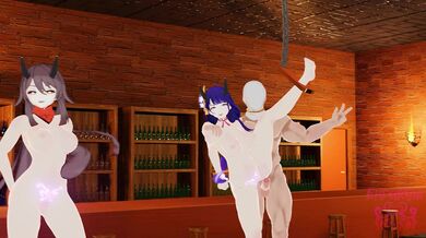 "Bondage and Devilish Seduction: The Trio's Perverted Desires"