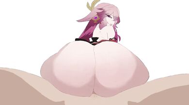 "Sexy Miko on Reverse Ride with Angel-style Hentai Porn"