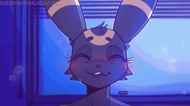 This is a hentai video featuring two furries, Dimwitdog and HMV, who are in the middle of some very intense action!