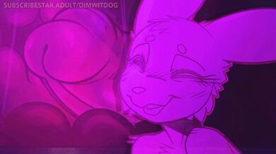 This is a hentai video featuring two furries, Dimwitdog and HMV, who are in the middle of some very intense action!