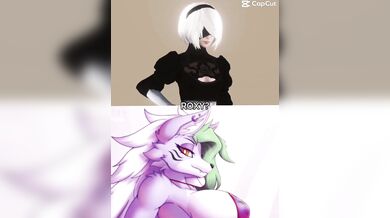 "Busty blonde in a robot fetish fantasy"