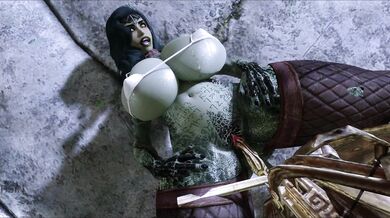 "Ebony Embraces Dwarven Machinery"