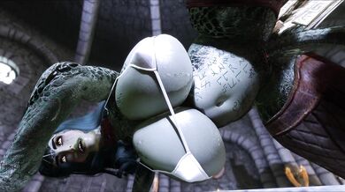 "Ebony Embraces Dwarven Machinery"