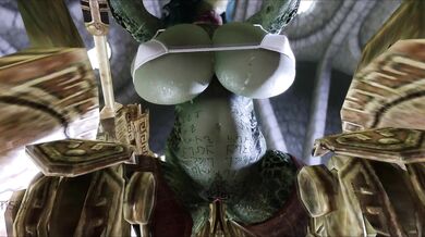 "Ebony Embraces Dwarven Machinery"