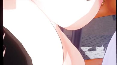 "Stairway to Screaming Orgasms: Botan Fucks her way up the Stairs!"