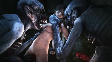 "Slave to the Beasts: Lara Bound and Abu*sed by Monstrous Creatures"