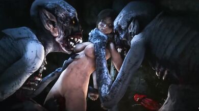 "Slave to the Beasts: Lara Bound and Abu*sed by Monstrous Creatures"