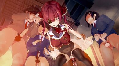 'Aqua-marine orgy in the public park - A top view of the wet and wild action!'