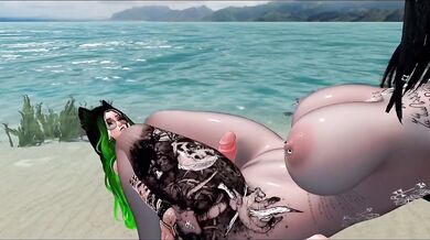 'Virtual Sexcapades in VRChat: Thigh-Deep Fucking'