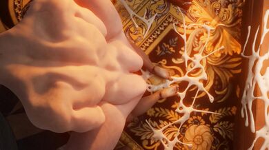 'Mia's Cake Gets Bitten By Alcina.'