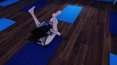 "Mantis Love: Kangxi and Bronya's Insectual Yoga Session"