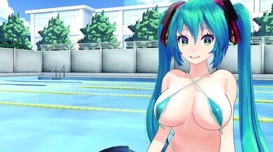 Hatsune Miku Takes a Dip in the Pool - The Prequel