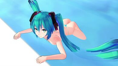 Hatsune Miku Takes a Dip in the Pool - The Prequel