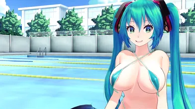 Hatsune Miku Takes a Dip in the Pool - The Prequel