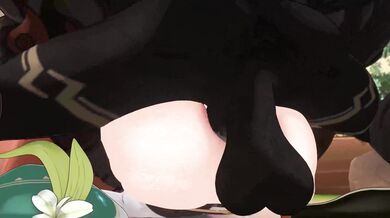 Watch as Venti, a busty Femboy VA gets churled by her drunk and horny boss!