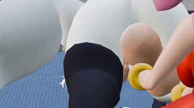 "Sexy office lady Amy takes a break from work to pleasure herself with her boss's daughter's pink balls."