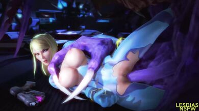 "Sexy Samus and Ridley Take a Side Fuck!"