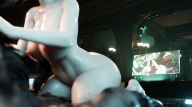 "Tifa and the Nude Werewolf Bonkge3D"