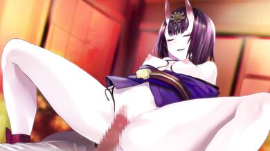 "The Demon of the Lantern and Momochiri, A Hentai Video"