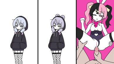 'Inside the Rabbit Hole: A 2D Side-by-Side Comparison of Pure Pornographic Delights.'