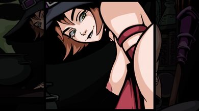 Watch as the sexy witch casts a spell on your dick with her hot feet! [Overlewd]
