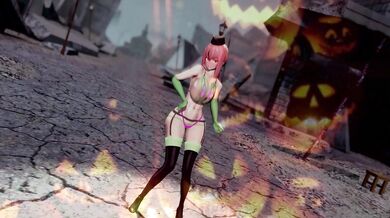 Ms. Nightingale, a horny Halloween doll, gets off on being tied up and ravaged by her master in this MK3 hentai porn video.