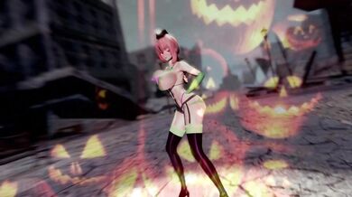 Ms. Nightingale, a horny Halloween doll, gets off on being tied up and ravaged by her master in this MK3 hentai porn video.