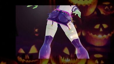 Ms. Nightingale, a horny Halloween doll, gets off on being tied up and ravaged by her master in this MK3 hentai porn video.