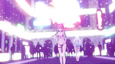 "Rocking out on the streets, Aqua and Lamy in an unexpected guerrilla performance!"