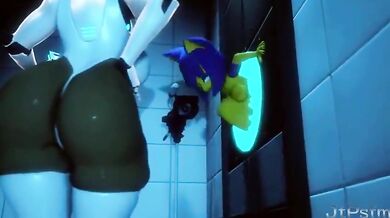 "Tossing the Garbage Can: A Trashy Hentai Adventure"