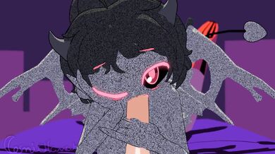 'Grope-happy demoness Ashley devours your cock!'