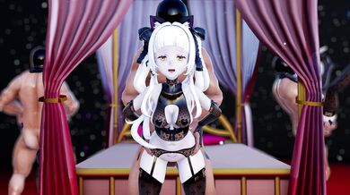 'Hentai Porn Party: Mel, Aqua, Shion & Pekora in Lingerie [半補皮]'