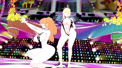 'NamiLovesbbc - Nami and Android 18 Kiss Me in the Closet Sexy Dance Porn Buddies 18 Years Old '