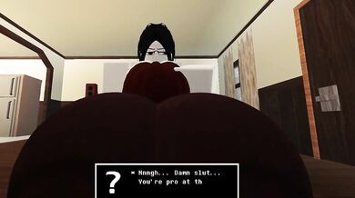 "Massive Tits and a Huge Dick: Frisk Gets Cucked by a Futanari in Roblox"