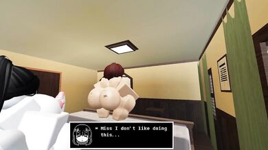 "Massive Tits and a Huge Dick: Frisk Gets Cucked by a Futanari in Roblox"