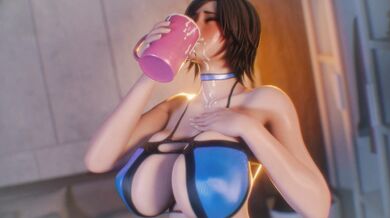 "Bountiful breasts, bodacious buttocks and a body soaked in milk! Watch Bouquetman do Auska right!"