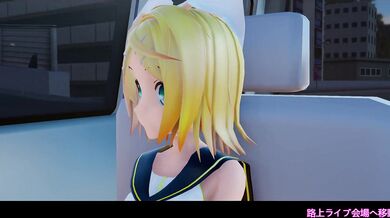 'Kagamine Rin's Body Painted Nude Girls'