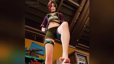"Busty Helsie gets fucked hard in the HMV store during a Fortnite tournament!"