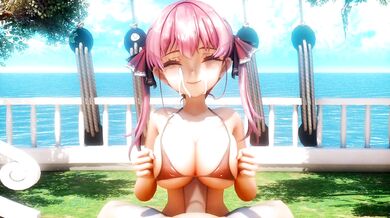 'Hentai Marine Bombshell Paizuri with Cherry Boy, No Watermark'