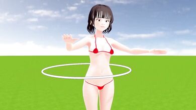 'Sexy Babes in Japanese Animation have fun with a Toyota Car.'