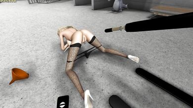 'Eager for an Anal Machine Ride, Monica Gets Pounded by a Giant Cock'.