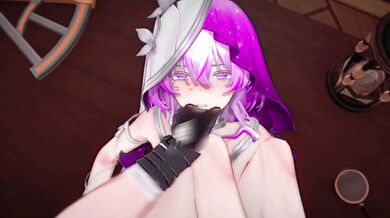 'Beach Babe: Shorekeeper's Hentai Creampie Tonight, Hot MMD Porn with Pink Hair Waves'