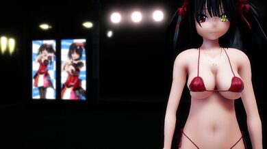 'Sultry Dancer: Kurumi Tokisaki's Hip-Swing Dance of Love'