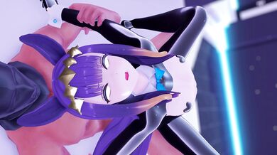 'Ninomae Ina'nis loves to take off her bunny suit and fuck in the hotel room.'