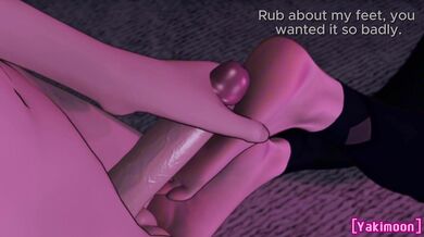 'Juicy toes and heels, my mouth waters every time I see them! This footjob by Saruei is a must-watch for any hentai fan!'