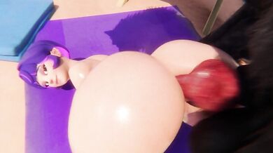 Hentai puppies take on the seashore!