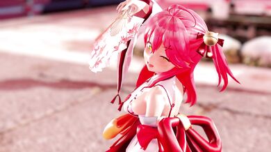 "[kasunishi] Sakura Miko Kyouki Ranbu Evening ver - A Night of Passionate Flower Maidens"