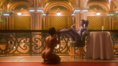 'The Sexy Blonde Superheroine Pharah - Bleached and Blacked'